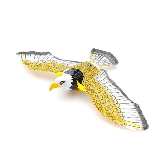 (As Seen on Image) Electric Flying Birds Toy Hanging Wire Flapping Eagle Plastic Chrismas
