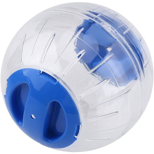 Soekavia - Rodent Ball Toy Hamster Ball Running Exercise Ball Mini Ball Running Around Small Pet Hamster Exercise Ball 12cm (Transparent) (Blue)