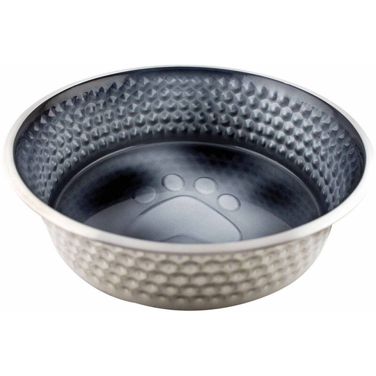 Non-slip Stainless Steel Shade Dog Bowl (16.5cm) (Black) - Black - Weatherbeeta