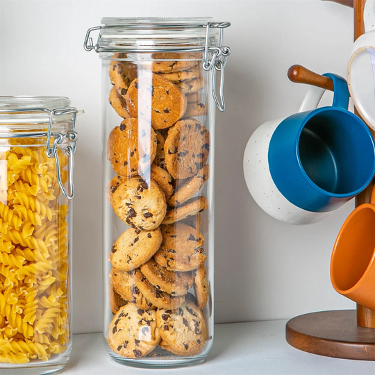 Metal 3 Piece Storage Jar Set