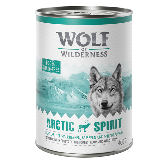 Wolf of Wilderness Adult Classic 6 x 400g - Arctic Spirit - Reindeer