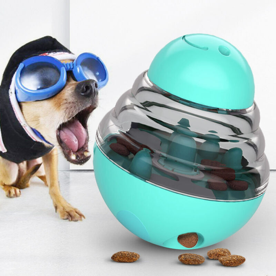 Tumbler Leaking Ball, Pet Leaking Device, Used For Pet Interactive Training blue - Muff