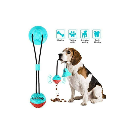 Briday - Dog Chew Toy, Ball & Suction Cup Dog Toy, Multifunction Molar Chew Dog Toy, Dog Toy with Teeth Care Function, for Molar, Teeth Cleaning, Play