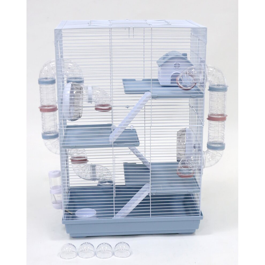 Hamster Cage, Little Zoo Harriet With Tubes, Blue