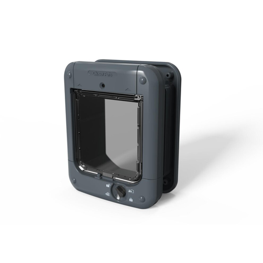 Closer Pets Dark Grey Microchip Cat Flap