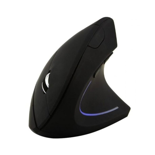 2.4Ghz Wireless Ergonomic Vertical Optical Mouse Mice Usb- Black
