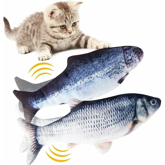 Piece Cat Toy Realistic Simulation Electronic Fish Toy Movable Fish Cat Toy usb Charging Kitten Play