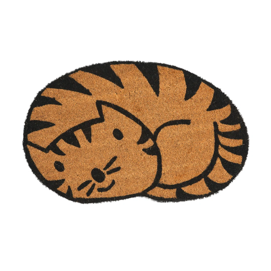 Delessite Coco - Silhouette Tiger Kitten Door Mat