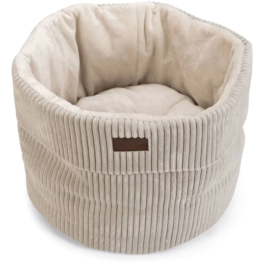 Cat Basket Ribbed Light Grey 50x35 cm Designed by Lotte - Grey