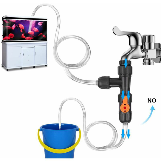 Aquarium Cleaning Tools Water Extractor Water Change Tool Faucet Water Changer Easy to Handle Aquarium Cleaning