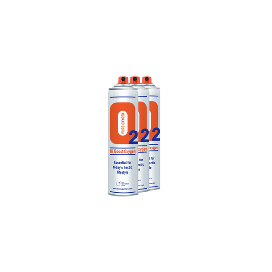 3 x 10L Pure Oxygen In A Can 99.5% Sports Therapy