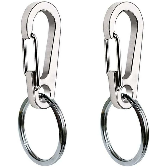2 Pack Dog Tag Clips, Stainless Steel Heavy Duty Quick Clips Pet Id Tag Holder For Dog/cat Collar And Harness
