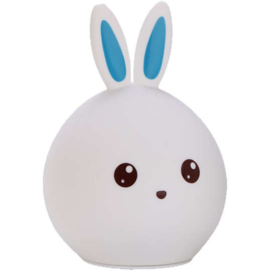 Fvbjd - Warm light eye protection usb charging cute rabbit silicone led night light - Blue + Remote Control Charging