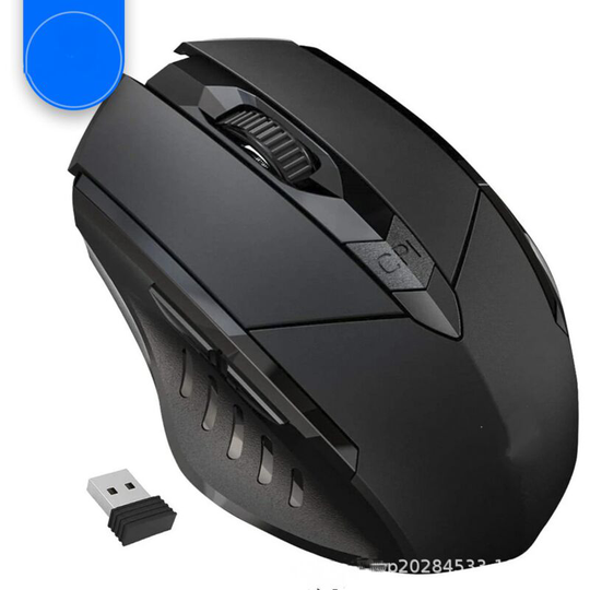 Thsinde - Wireless Mouse, 2.4G Wireless Ergonomic Optical Mouse with Nano usb Receiver for Laptop pc MacBook ChromeBook, Black