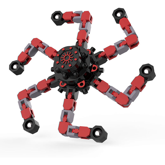 New Chain Antistress Finger Spinner Toys For Children Stress Relief Toy Adults Antistress Hand Spinner Vent Gifts red