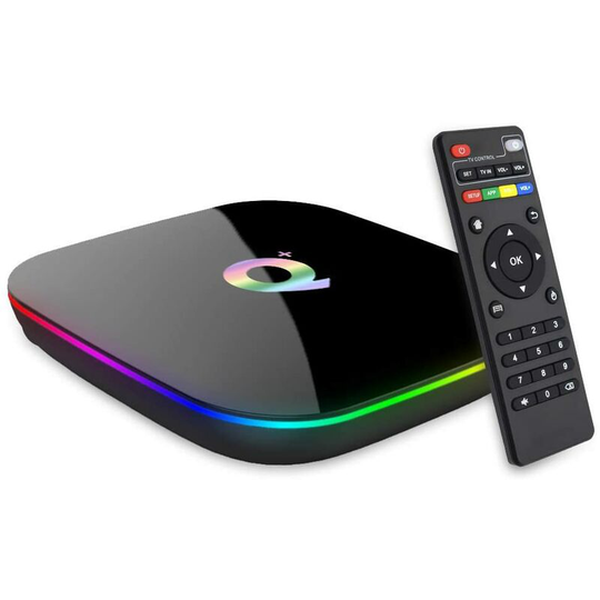 Thsinde - Android 9.0 tv Box, q Plus Android Boxes with 4GB ram 32GB rom Quad-core H6 Support 6K Full hd Wi-Fi 2.4Ghz usb 3.0 H.265 Decoding Smart tv