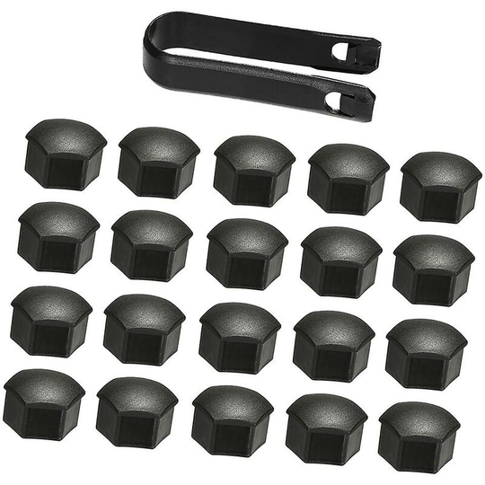 Black Wheel Nut Cap Replacement For Tesla Model 3 Wheel Nut Covers Wheel Nut Cover Puller Kit 21pcs