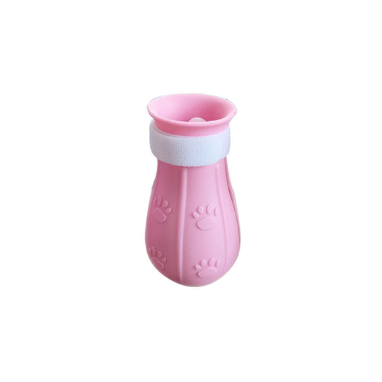 Cat Bath Feet, Cat Shoes, Silicone Anti-Scratch Cat Shoes, Pet Shoes, Cat Supplies, a Set Of Four Pink - Muff