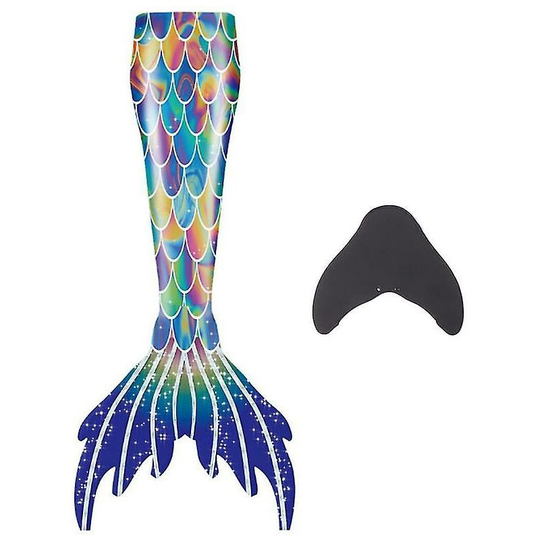 Thsinde - Mermaid Tails For Swimming For Kids And Adults With Monofin Dark Blue 150