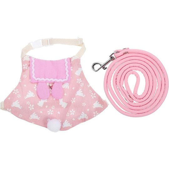 Modou - 1 Set Rabbit Harness and Leash Small Pet Rabbit Harness Rabbit Harness Leash Vest Clothes Pet Safety Accessories