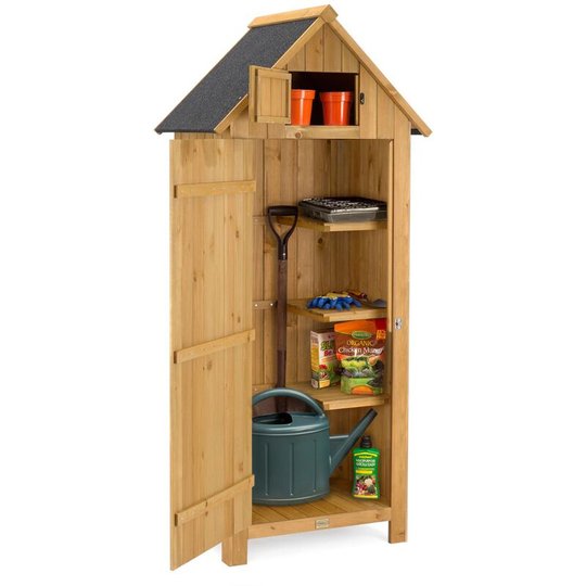 Narrow Garden Shed - Natural - Natural