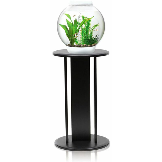 Biorb - Baby 15L Aquarium in Silver with mcr led Lighting and Black Stand