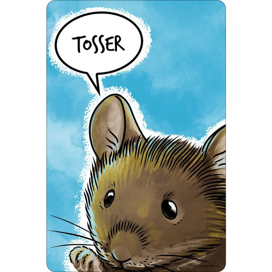 Tosser Plaque (One Size) (Blue/Brown/White) - Blue/Brown/White - Cute But Abusive