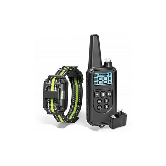 Qersta - 800m Electric Dog Training Collar with lcd Display, Pet Remote Control, Waterproof Rechargeable Collars