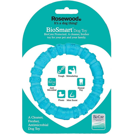 Biosmart Dog Ring Toy (One Size) (Blue) - Blue - Rosewood