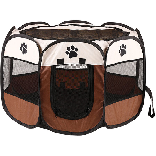 Octagonal Pet Playpen Scratch Resistant Pet Playpen for Pregnant or Injured Cat Foldable Portable Pet Exercise Tents Dog Kennel House
