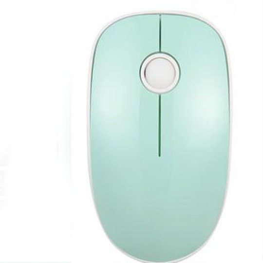 Wireless Mouse, 2.4G Wireless Ultrathin / Quiet (1000dpi), Wireless Mouse for pc / Tablet / Laptop (Black) green