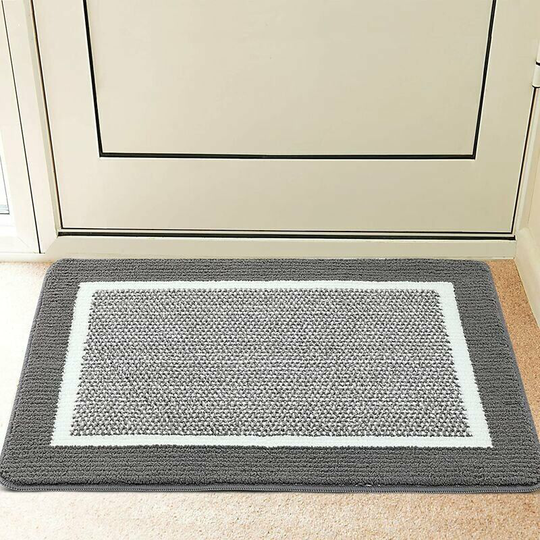 Qersta - 50cm × 81cm Indoor Doormat, Front Back Door Mat, Durable Rubber Backing, Non-Slip Door Mat, Super Absorbent, Dirt Resistant, Indoor Floor