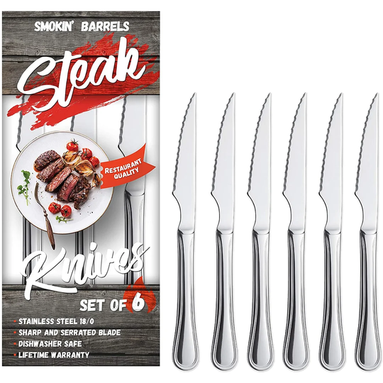 Smokin' Barrels Steak Knife Set