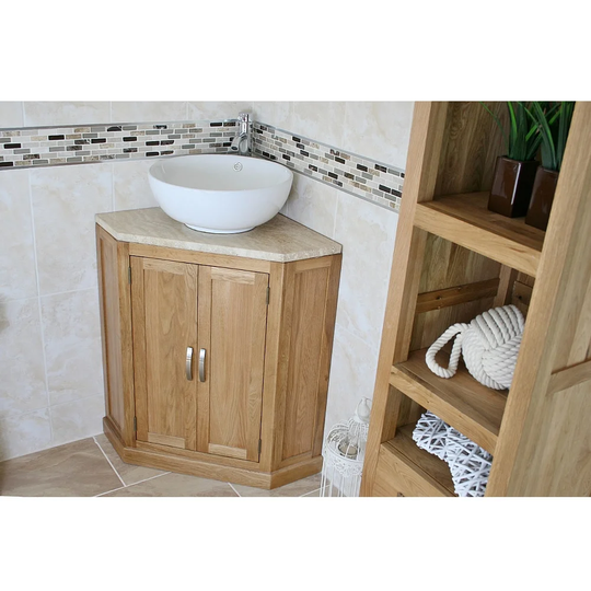 Leticia Free-standing Corner Vanity Unit