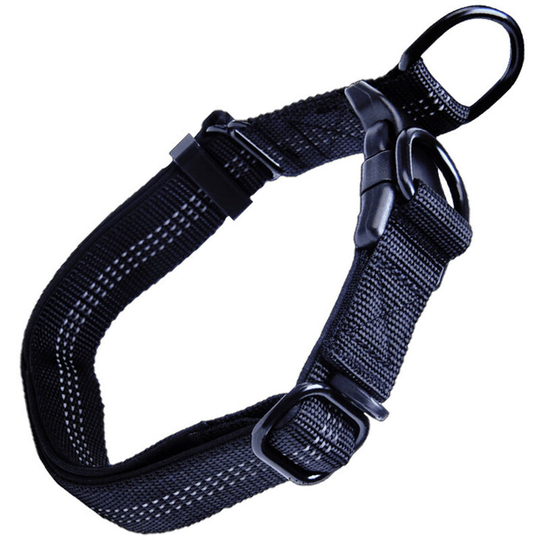Reflective Dog Collar, Adjustable Nylon Pet Collar With Soft Neoprene Padding,