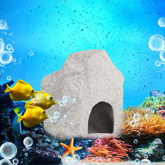 Lifcausal - Aquarium Ceramic Cave Decoration Aquarium Cichlid Stone Ceramic Rock Cave Aquarium Fish Tank Ceramic Cave Ornament