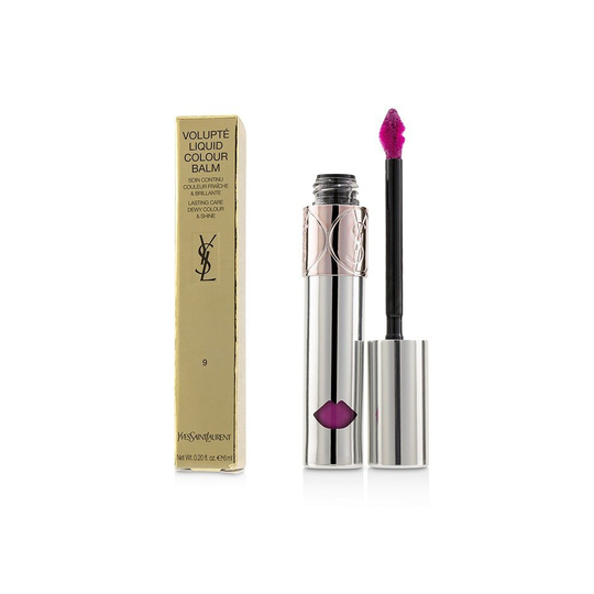 YSL Volupte Liquid Pink Lip Balm 9 Strip Me Fuchsia