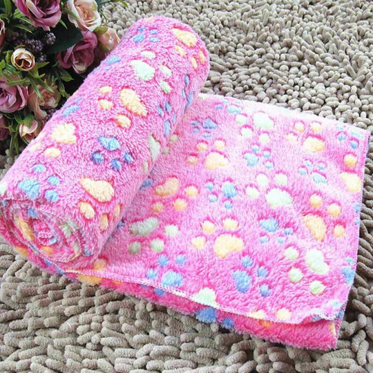Fleece Cover Soft Animal and Hot Bed Cover Cover Pad Dog Puppy Animal-Rose s