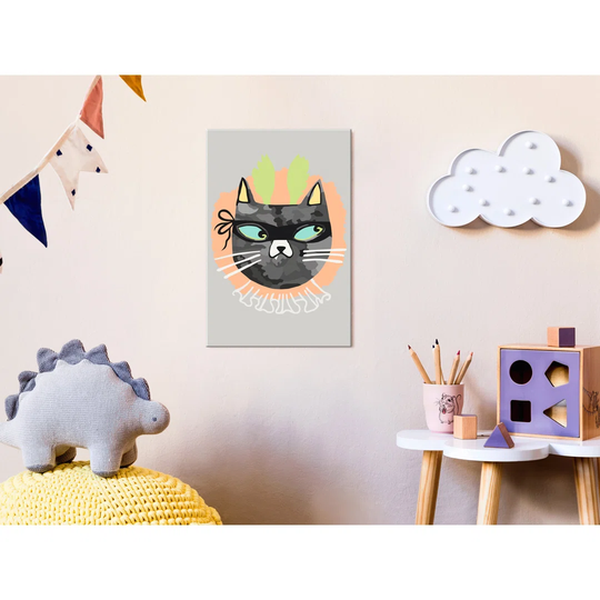 DIY Canvas Painting - Half Cat, Half Rabbit
