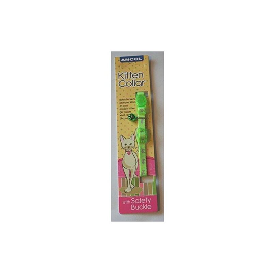 Ancol Hi Viz Kitten Collar (One Size) (Green) - Green