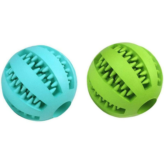 Monly - Bojafa Dog Teethers Ball Non-Toxic Durable Dog iq Puzzle Chew Toys for Puppy Small Large Dog Teeth Cleaning/Chewing/Playing/Dispensing Dog