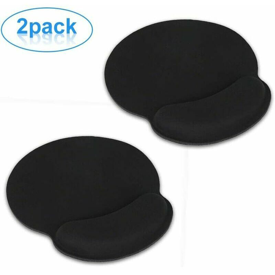 Ergonomic Gel Wrist Rest Mouse Pad with Memory Foam Comfortable Mouse Pad for Computers and Laptops in Office, Home, Study, Gaming - 2 Pieces S'arêern