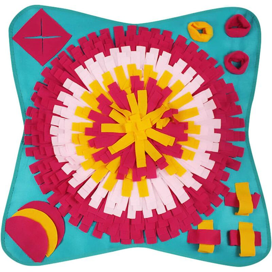 Sniffing Mat for Dogs, Washable Pet Infant Treat Cushion Puzzle Toy Large Medium Puppies Sniffing Games Pet Slow Feeding Bowl