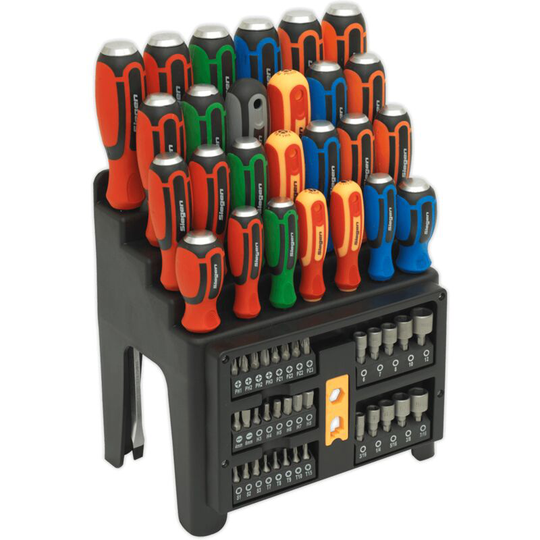 S01153 Hammer-Thru Screwdriver, Bit & Nut Driver Set 61pcs - Sealey