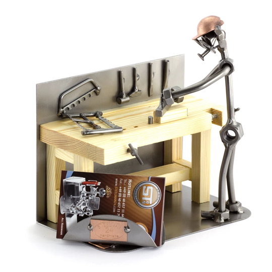 Carpenter Screw Man Place Card Holder