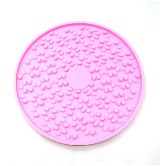 Slow Pet Food Bowl Dog Licking Plate Food Mat Slow Food Mat Silicone Silicone Rug Sleeve Food Slow Pink Dog