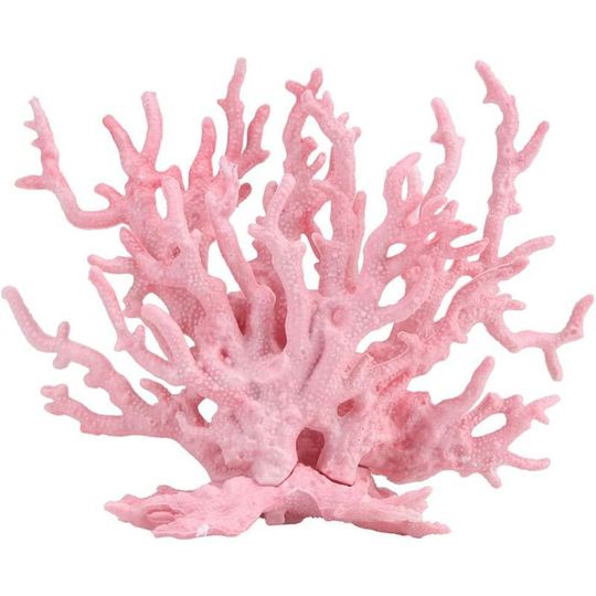 Aougo - Aquarium Artificial Coral, Branch Shaped Fake Coral, Vivid Coral Plant Ornament for Fish Tank Landscape Decorations (Pink s)