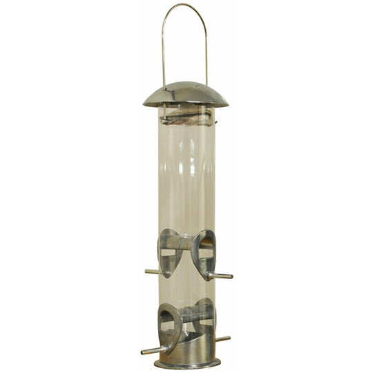 Selections - Heavy Duty Aluminium Bird Seed Feeder with 4 Feeding Ports