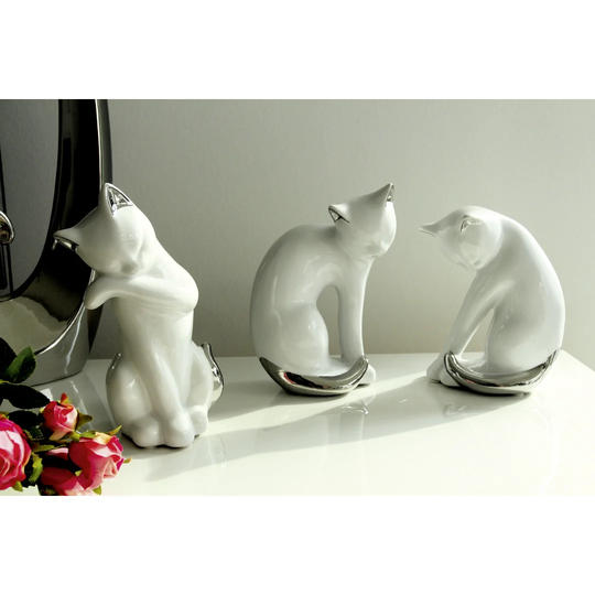 Cat Assorted Russellton 3 Piece Figurine Set