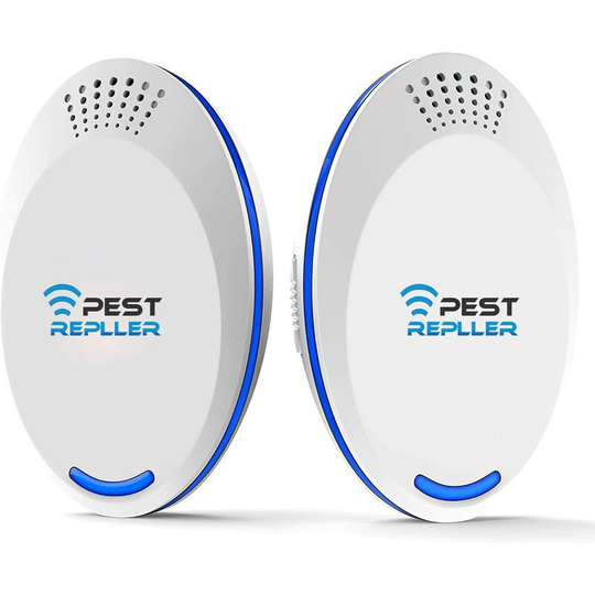 Bearsu - Ultrasonic Repellent for Rodents Insects etc, [2 Pack], Ultrasonic Plug Anti Fly, Ant, Cockroach, Spiders, Mice, No smell, No Danger